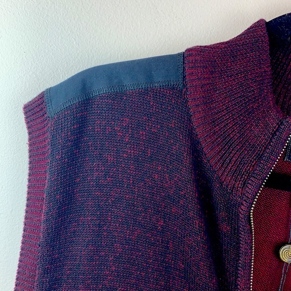 F/X Fusion Marled Knit Full Zip Vest NWT - Picture 6 of 7